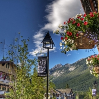 resort town of banff in canada