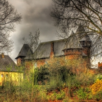 castle in krefeld germany hdr