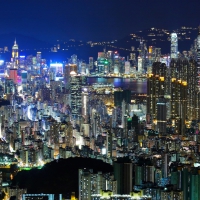 hong kong massive cityscape