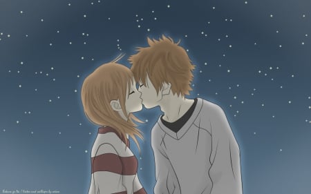 winter kis - cute, winter, kis, couple