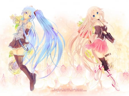 IA And Miku ( Vocaloid ) - gf, guu, ugf, u, dzfduu, zfg, ugfu