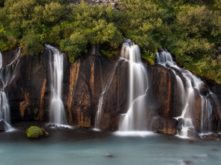 Waterfalls - beautful, water, trees, waterfall