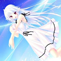 Beautiful White Hair Elf Girl