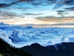 fantastic sea of clouds