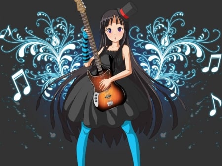 girl and music world - music, nice, cute, girl