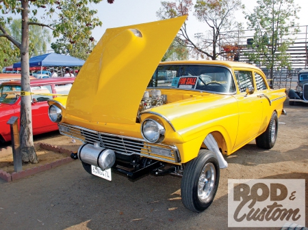 Ford Gasser - ford, yellow, classic, 1957