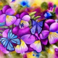 âœ«Pansies & Butterfliesâœ«