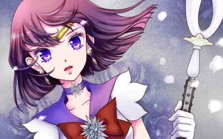 Sailor Moon - Cute, Manga, Sweet, Hotaru, Tomoe, Anime Girl, Lovely, Anime, Sailor Saturn, Purple Hair, Emotional, Amazing, Awesome, Beautiful, Pretty, Blue Eyes, Magic, Gorgeous, Short Hair, Magical, Sailor Moon