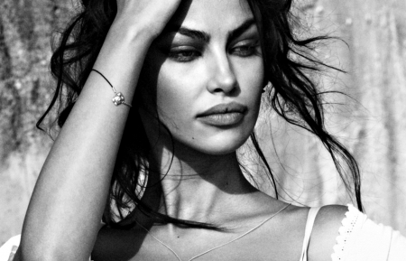 Madalina Ghenea - black, madalina ghenea, white, woman, romania, model, girl, beauty