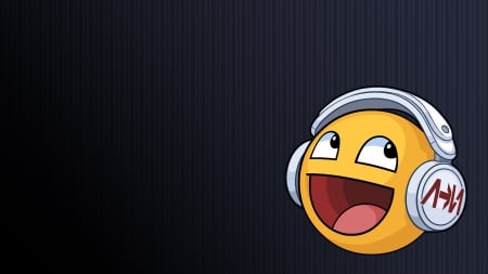 Approaching Nirvana - music, headphones, Approaching Nirvana, deviantart, wallpaper, laugh