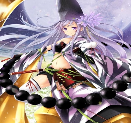 Enkouin - cg, long hair, mahou, game, girl, priest