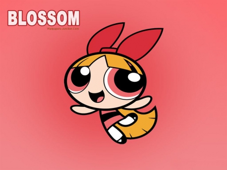 Powerpuff Girls - orange, blossom, girl, pink