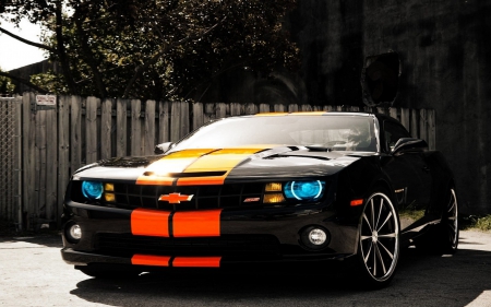 Camaro - black, car, camaro, chevrolet camaro