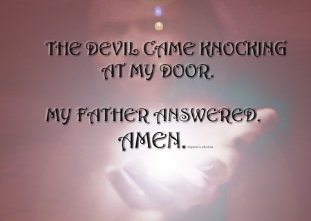 Amen - DEVIL, AMEN, DOOR, KNOCKING