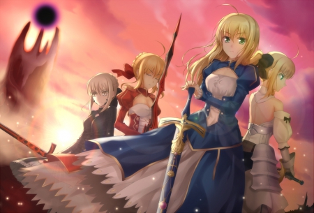 Arturia Diversity - saber lily, red saber, saber, saber alter