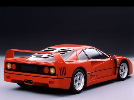 FERRARI F40 - cars, red, hd, legend, italia, power, ferrari