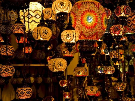 TURKISH LANTERNS - photos, turkish, beautiful, lanterns, travel, colors, lovely, colorful, lights, lamps