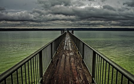 Skyline Bridge Lake - lake bridge, scenic bridge, Skyline Bridge Lake, pretty bridge, bridge by lake, skyline bridge