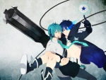 Mikuo Hatsune and Black Rock Shooter