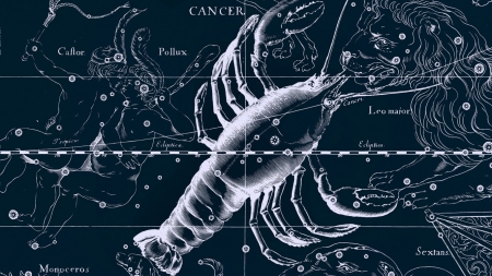 Zodiac ~ Cancer - white, sky, map, zodiac, cancer, blue