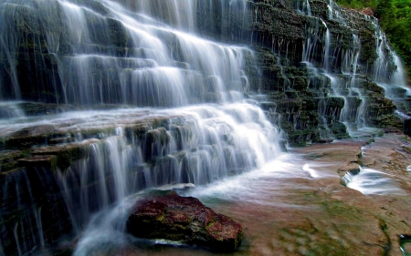 Albion Falls, Alberta, Canada - canada, waterfalls, landscape, rocks