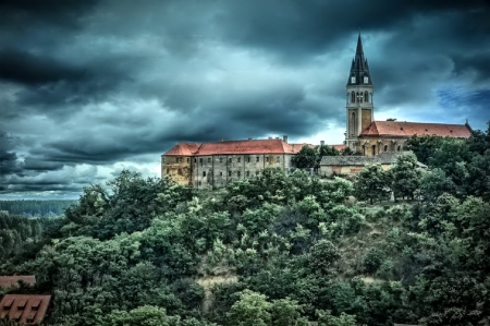 Castle - photo, sky, castle, blue