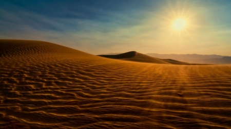 Land of Sand - warm, horizon, desert, summer, sunshine, sand, dust, SkyPhoenixX1, picture, land, Land of Sand, heat, sun, sky, dune, wallpaper