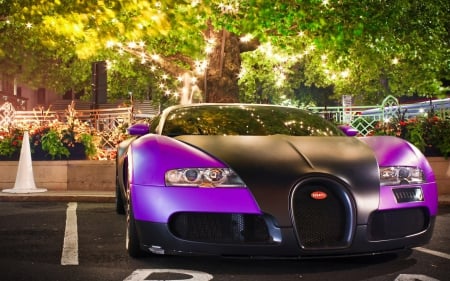 Purple and Black Bugatti