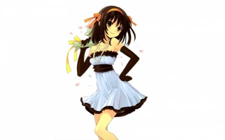 anime girl - dress, cute, beauty, anime