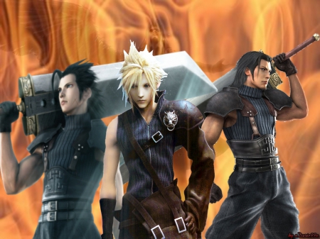 FF7 Angeal,Zack,Cloud and Sephiroth - ff7, cloud, zack, angeal, sephiroth