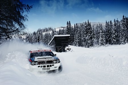 Lancia Delta - speed, wrc, rally, off-road, snow, Lancia, 4x4