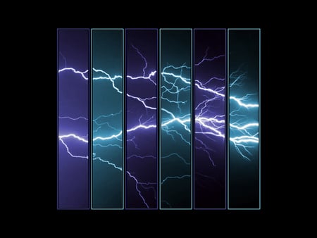 Lightning - abstract, blue