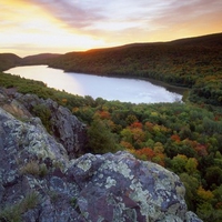 Lake of the Clouds, Porcupine Mountains, Michigan.