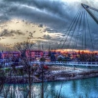 	new FootBridge at sunset