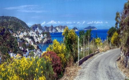 	panoramic bend in Ponza island - ben, island, ponza, panoramic