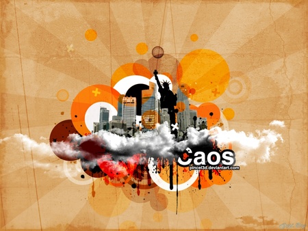 caos - orange, free, caos