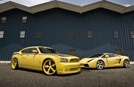 Super Bee and Gallardo Bee - tuning, car, charger, dodge