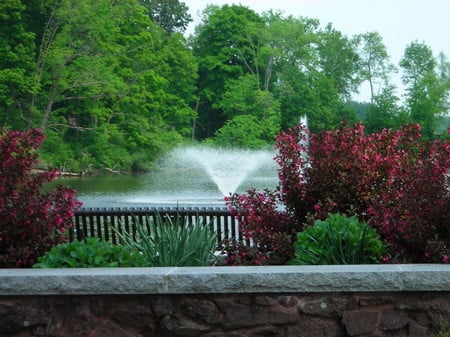 Fountain - fountains, nature