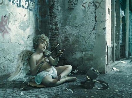 Cupid - love, collage, fantasy, angel