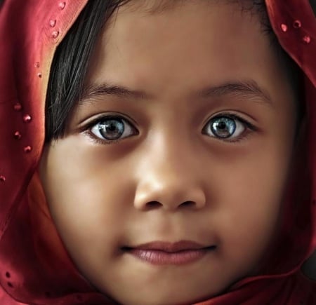 Her beautiful eyes - image, expression, color, new, wallpaper