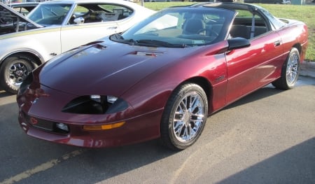 1995 Chevrolet Camaro 220 - tires, headlights, red, photography, Chevrolet