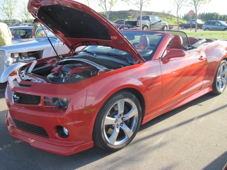 2010 Camaro - chevrolet, photography, tires, orange, engine, black