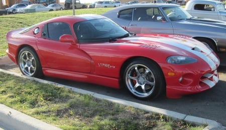 2001 Dodge Viper - tires, red, photography, Dodge