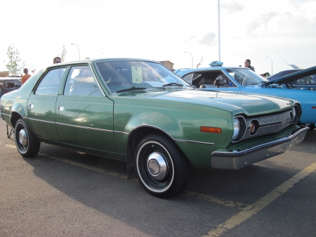 1973 AMG Hornet - tires, headlights, photography, Green, Cars