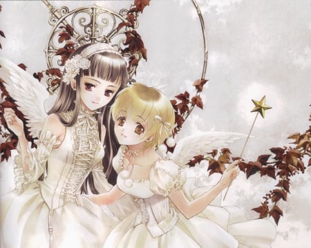 gotic angel and sorceres - kawai, frendship, magic, cute