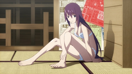 senjouhara hitagi - nice, cute, girl, sed