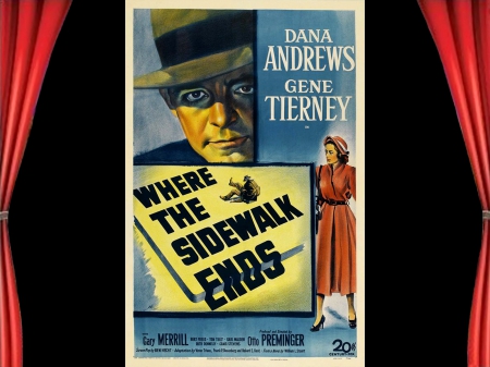 Where the Sidewalk Ends01 - Where the Sidewalk Ends, crime drama, classic movies, posters