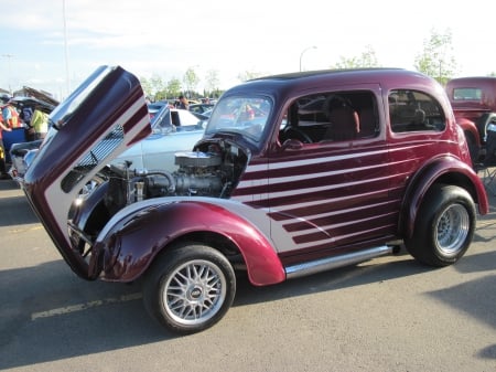 1960 Volkswagen Beetle Custom - silver, red, stripes, photography, tires, engine, volkswagen