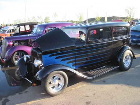 1932 Ford Sedan - headlights, chevrolet, photography, tires, black