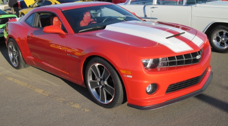 2011 Camaro SS ZL 585 - white, headlights, chevrolet, black, photography, orange, tires